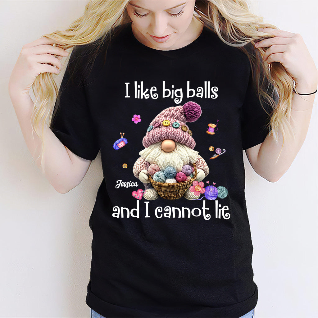 Ich mag große Eier und ich kann es nicht leugnen – personalisiertes Häkel-T-Shirt und Hoodie