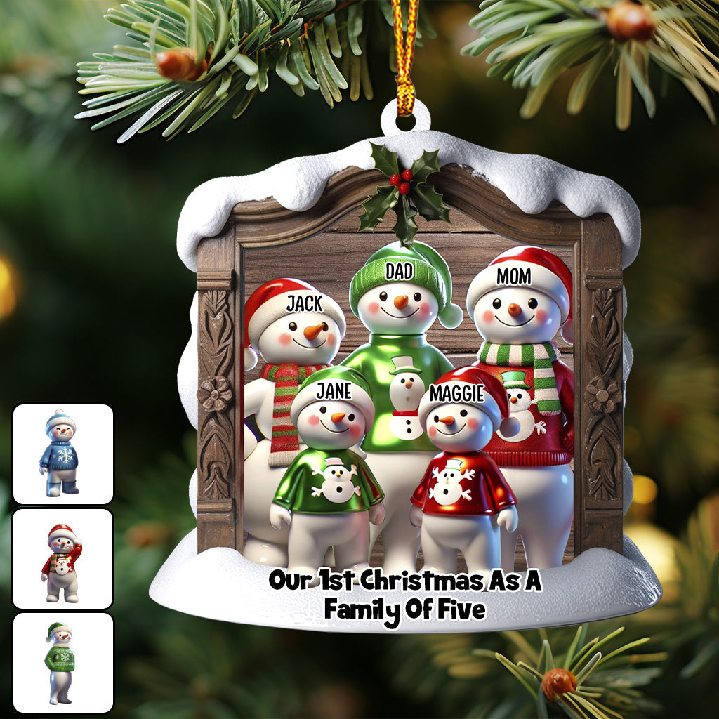 Unser erstes gemeinsames Weihnachtsfest als Familie – personalisierter Familienschmuck