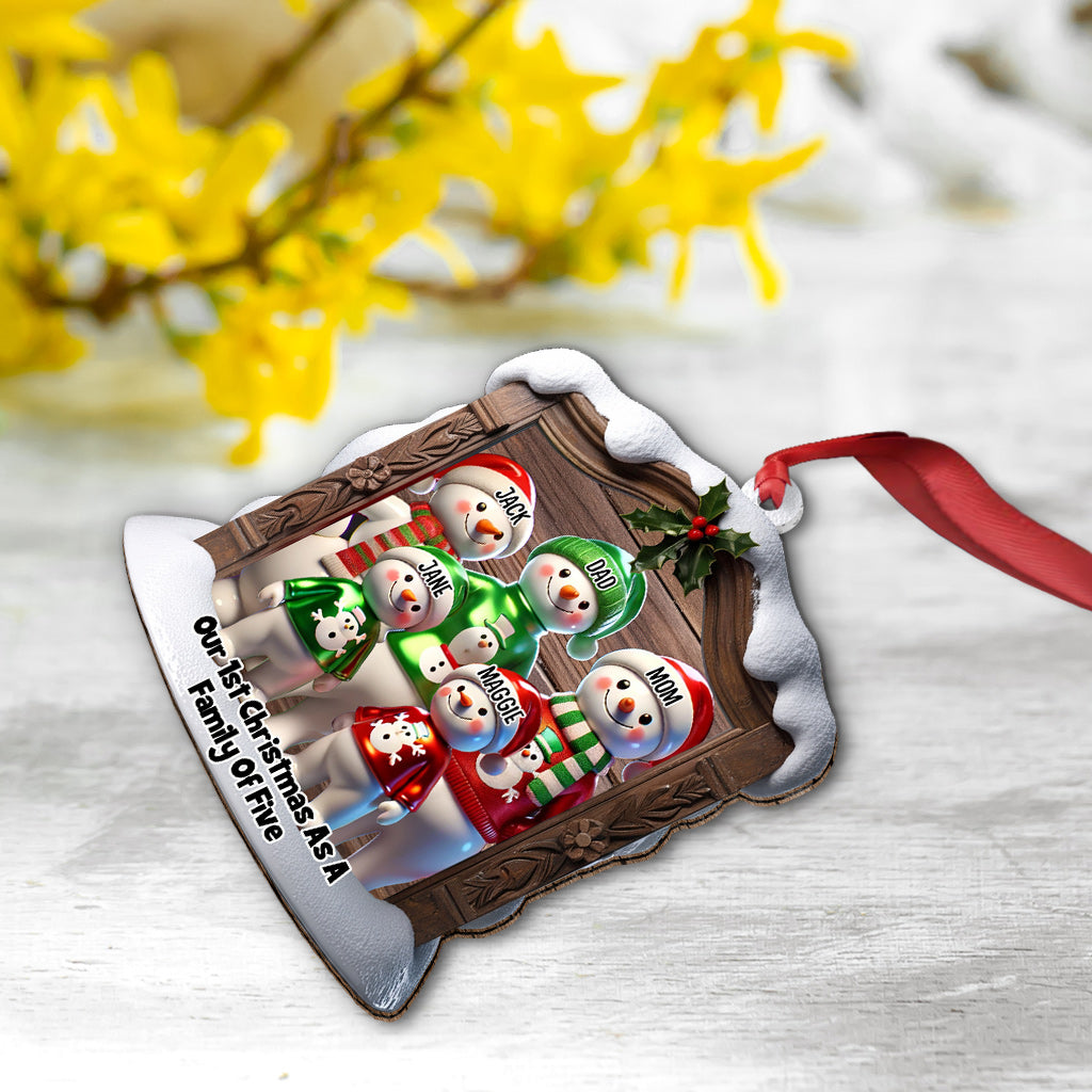 Unser erstes gemeinsames Weihnachtsfest als Familie – personalisierter Familienschmuck
