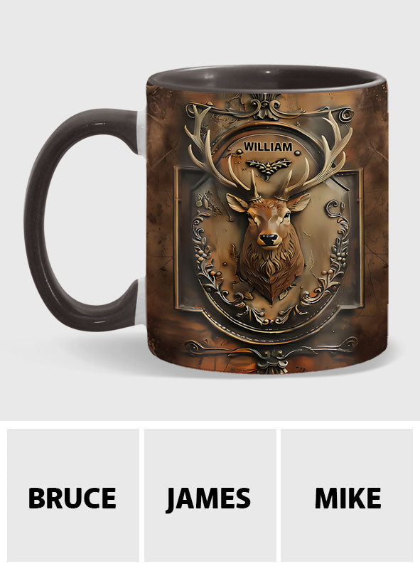 Hirschjäger - Personalisierter Becher mit Jagdmotiv