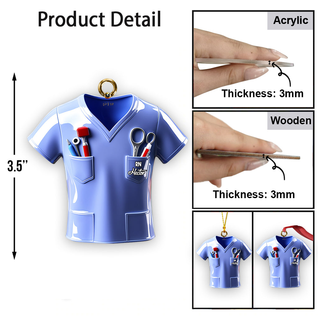 Christmas Nurse - Personalized Nurse Ornament