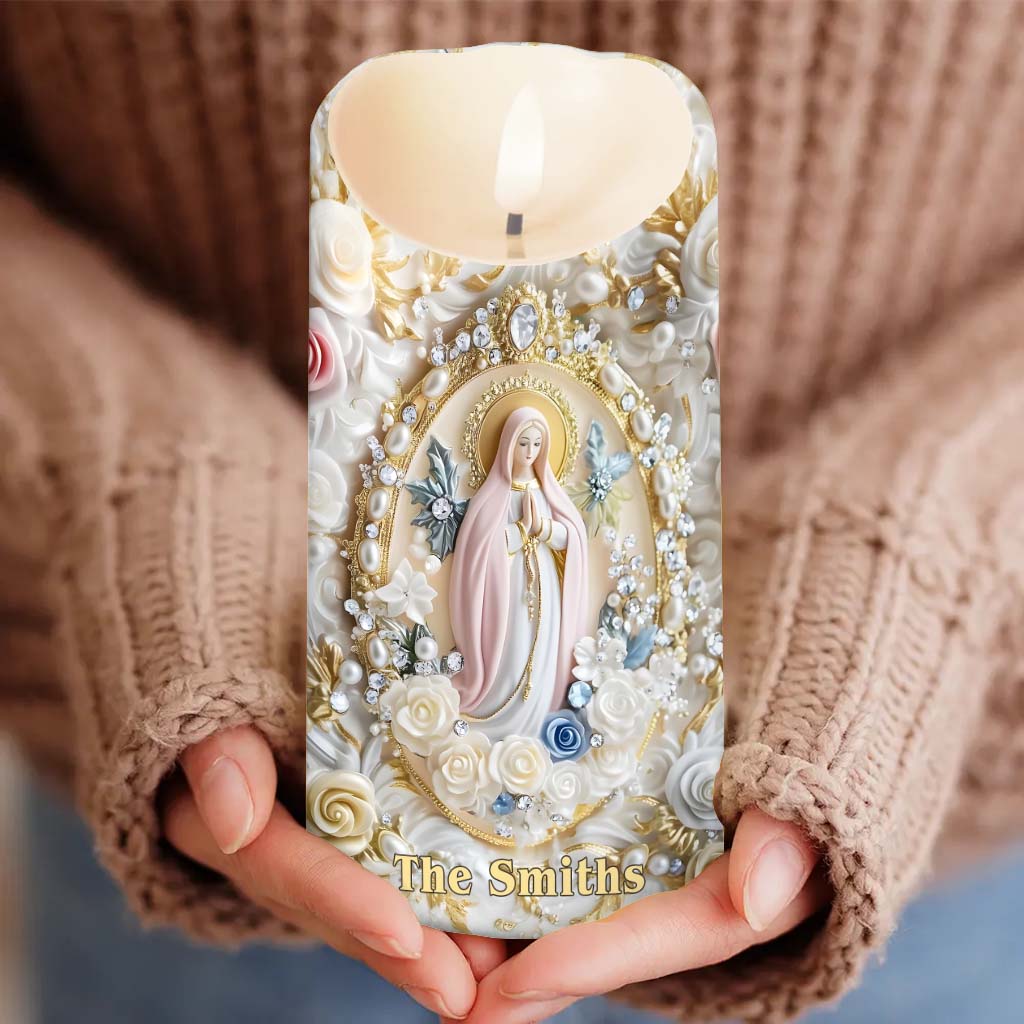 Gläubiger – Personalisierte christliche flammenlose Kerze