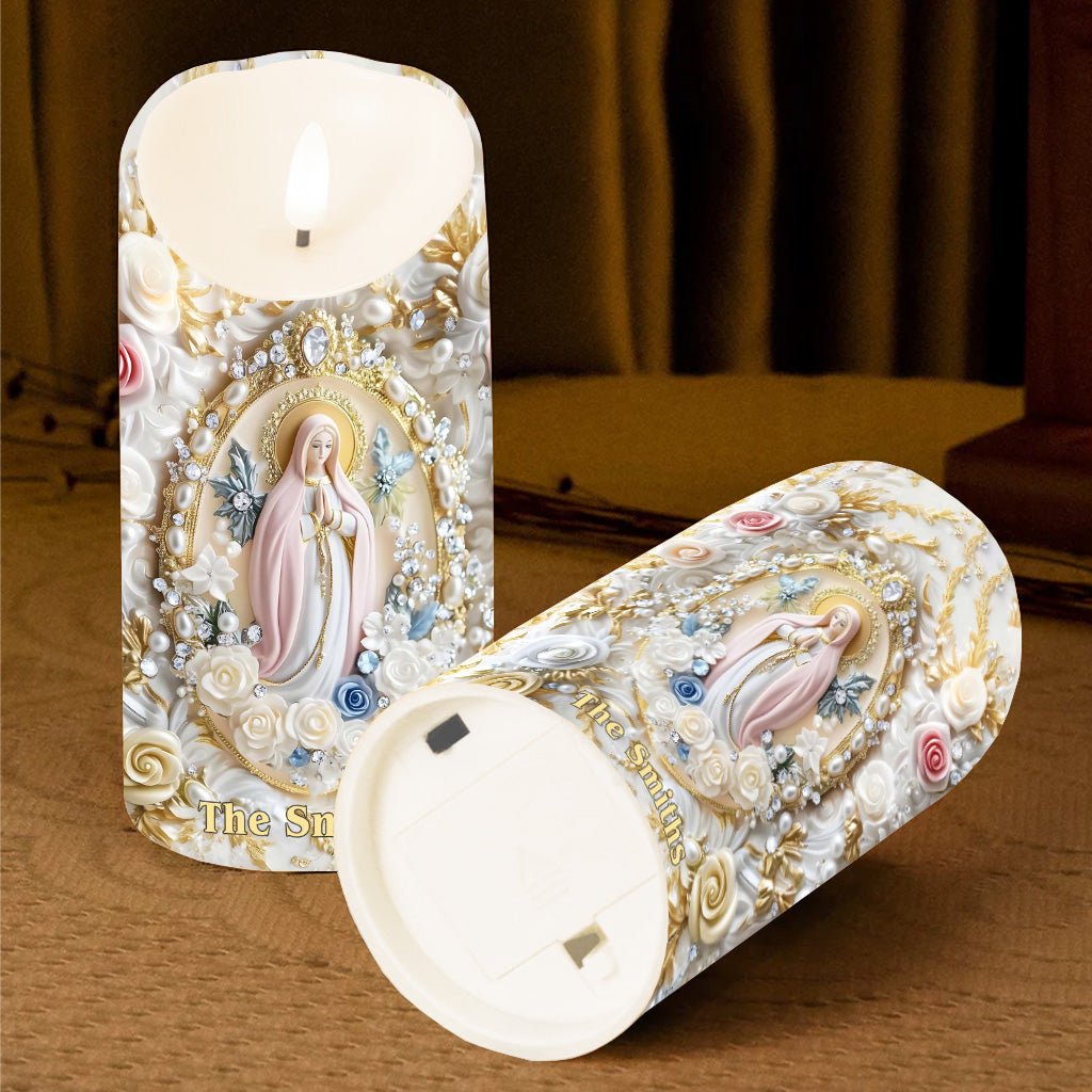 Gläubiger – Personalisierte christliche flammenlose Kerze