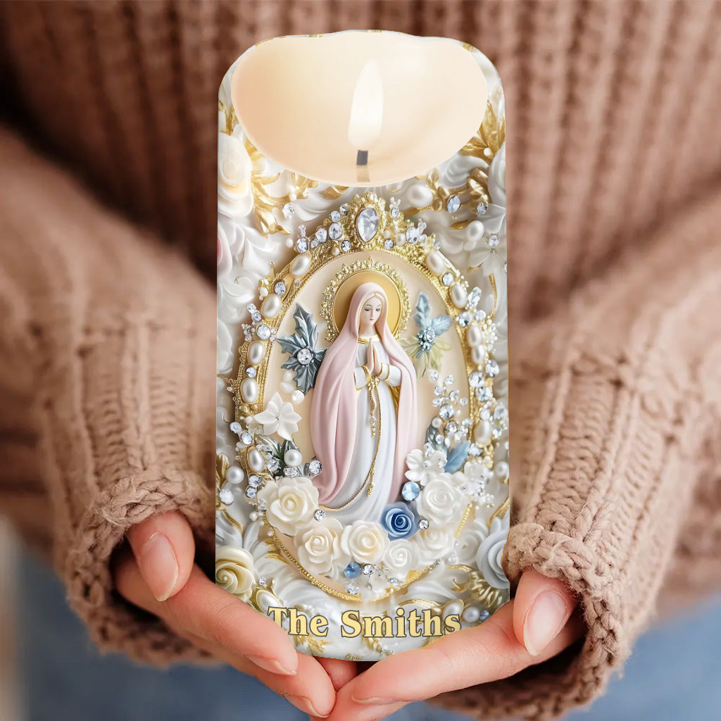 Gläubiger – Personalisierte christliche flammenlose Kerze