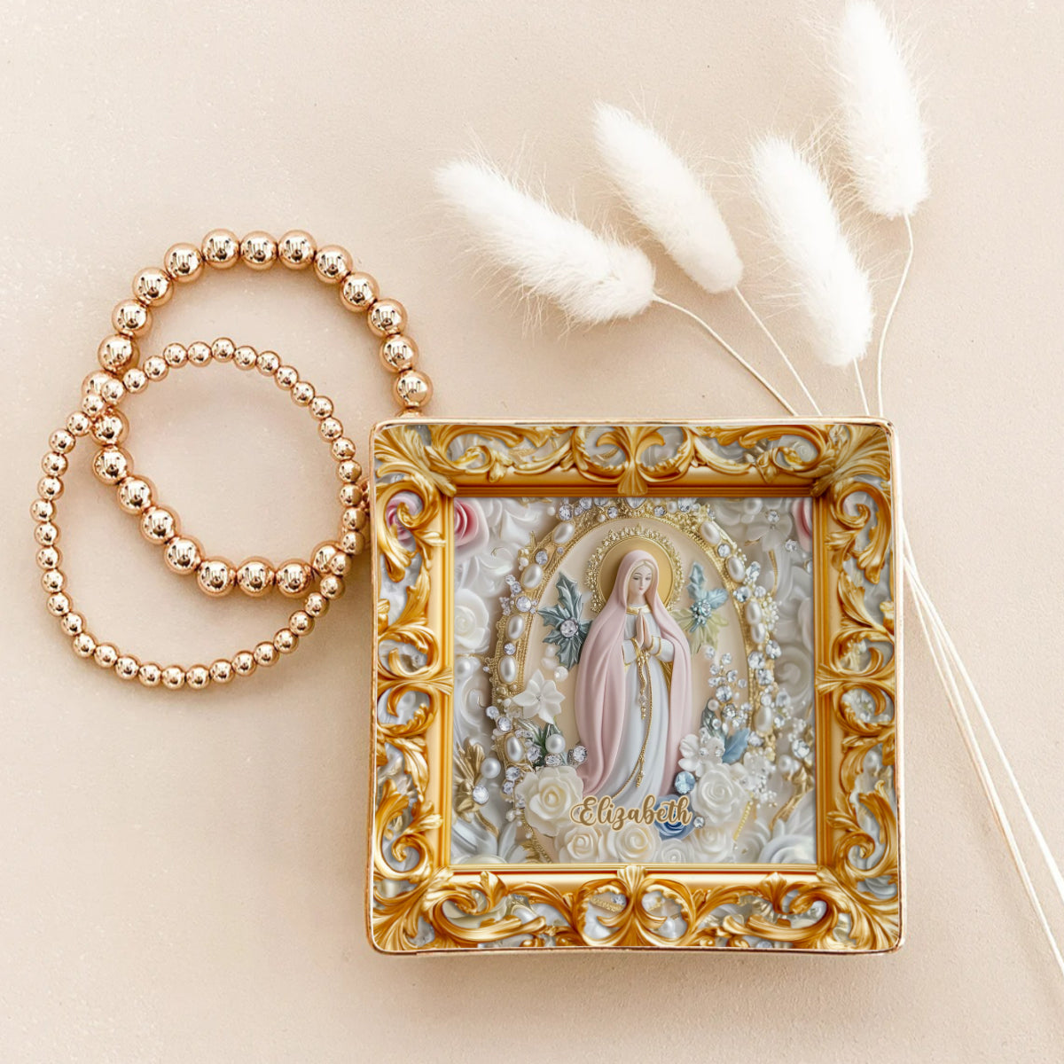 Personalisierte christliche Schmuckschale mit Volldruck