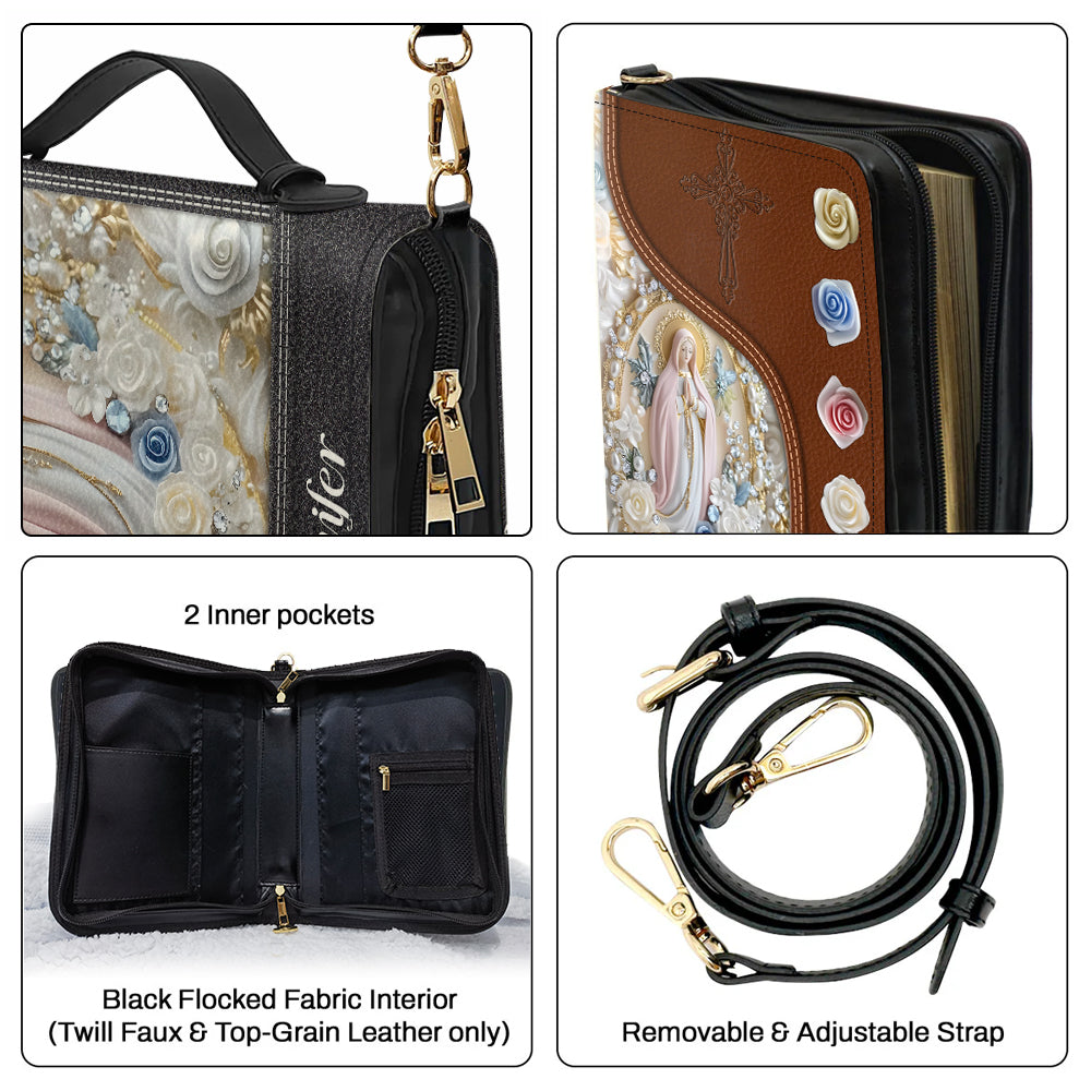 Personalisierte christliche Bibelhülle aus Leder für Gläubige