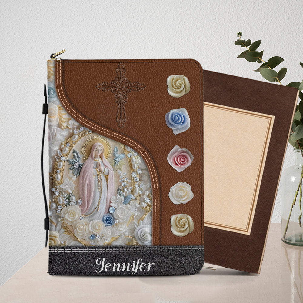 Personalisierte christliche Bibelhülle aus Leder für Gläubige
