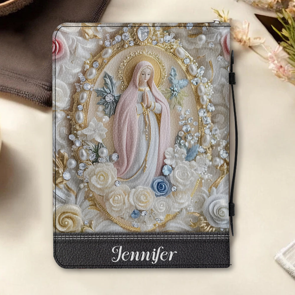 Personalisierte christliche Bibelhülle aus Leder für Gläubige