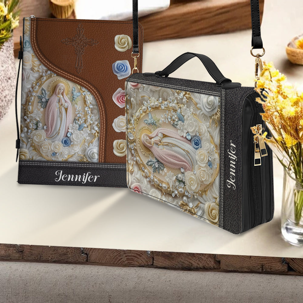 Personalisierte christliche Bibelhülle aus Leder für Gläubige