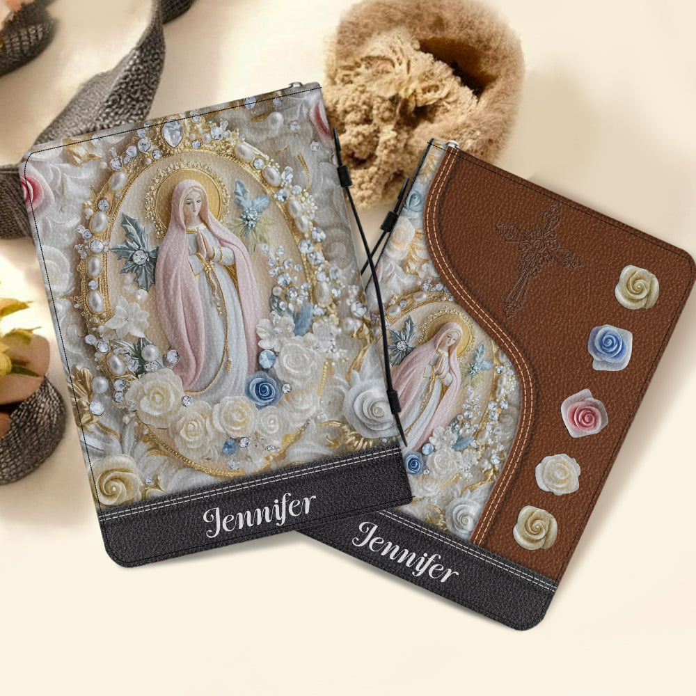 Personalisierte christliche Bibelhülle aus Leder für Gläubige