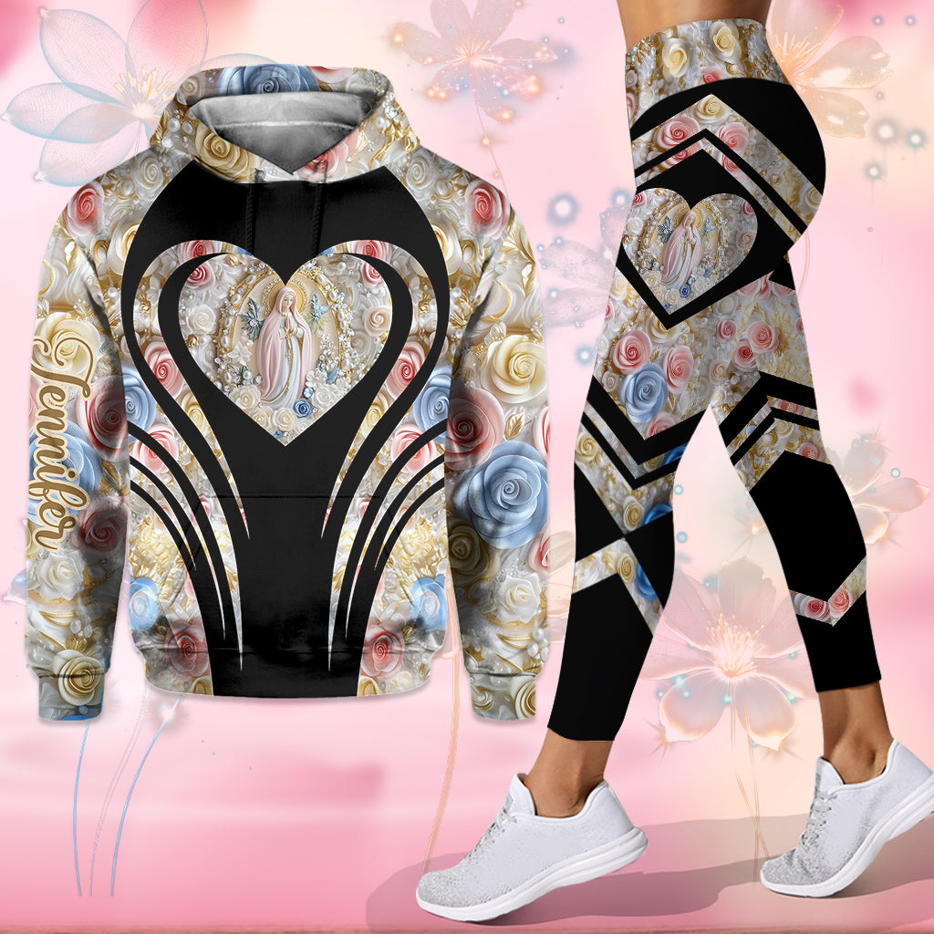Personalisierter christlicher Hoodie und Leggings für Gläubige