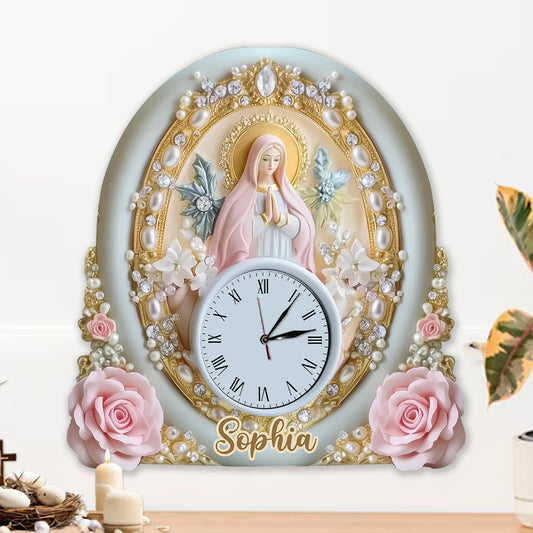 Gläubiger – Personalisierte christliche LED-Wanduhr