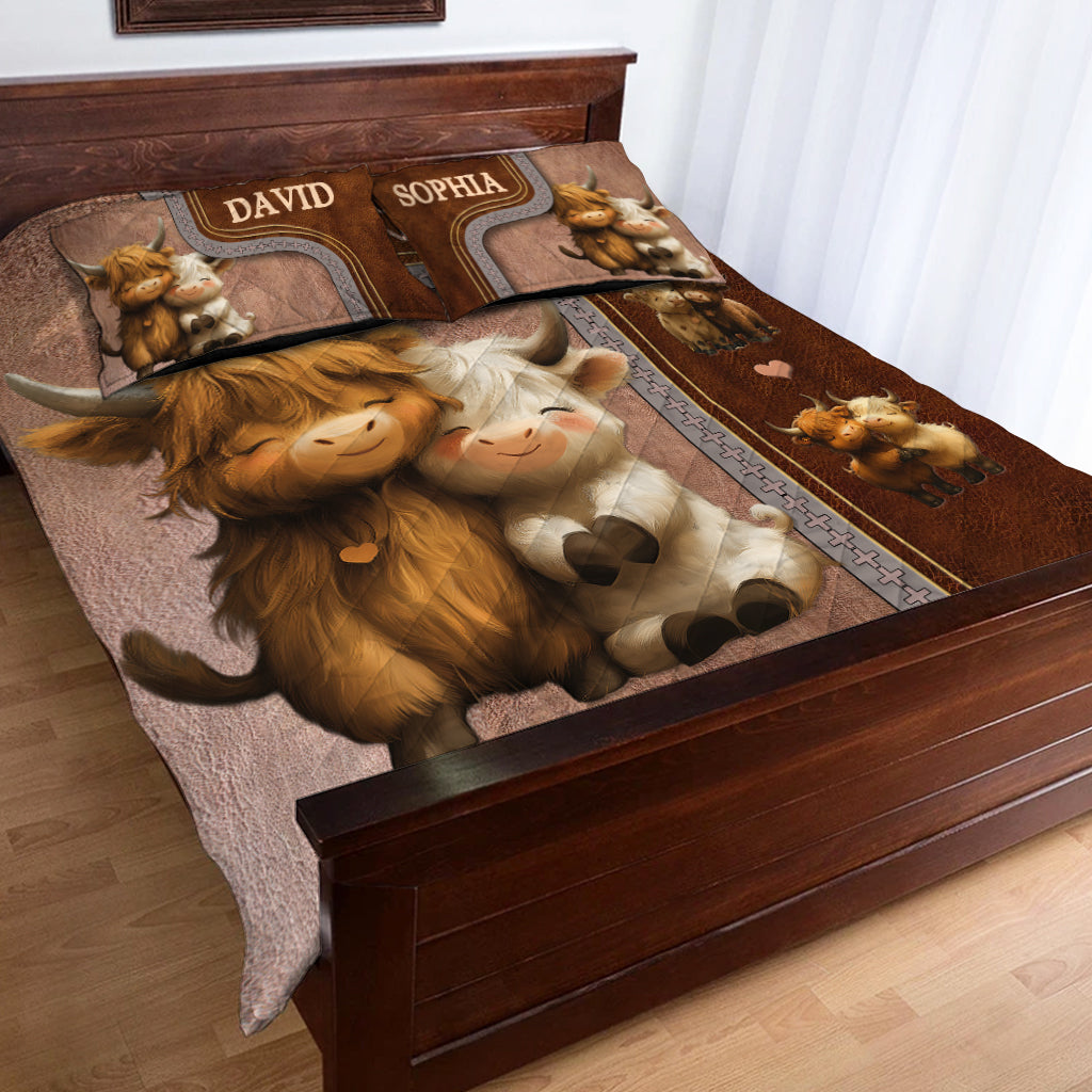 „Du und ich, wir schaffen das“ – personalisiertes Quilt-Set