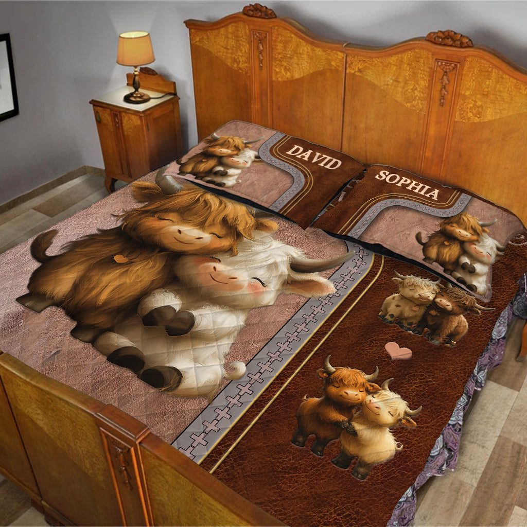 „Du und ich, wir schaffen das“ – personalisiertes Quilt-Set