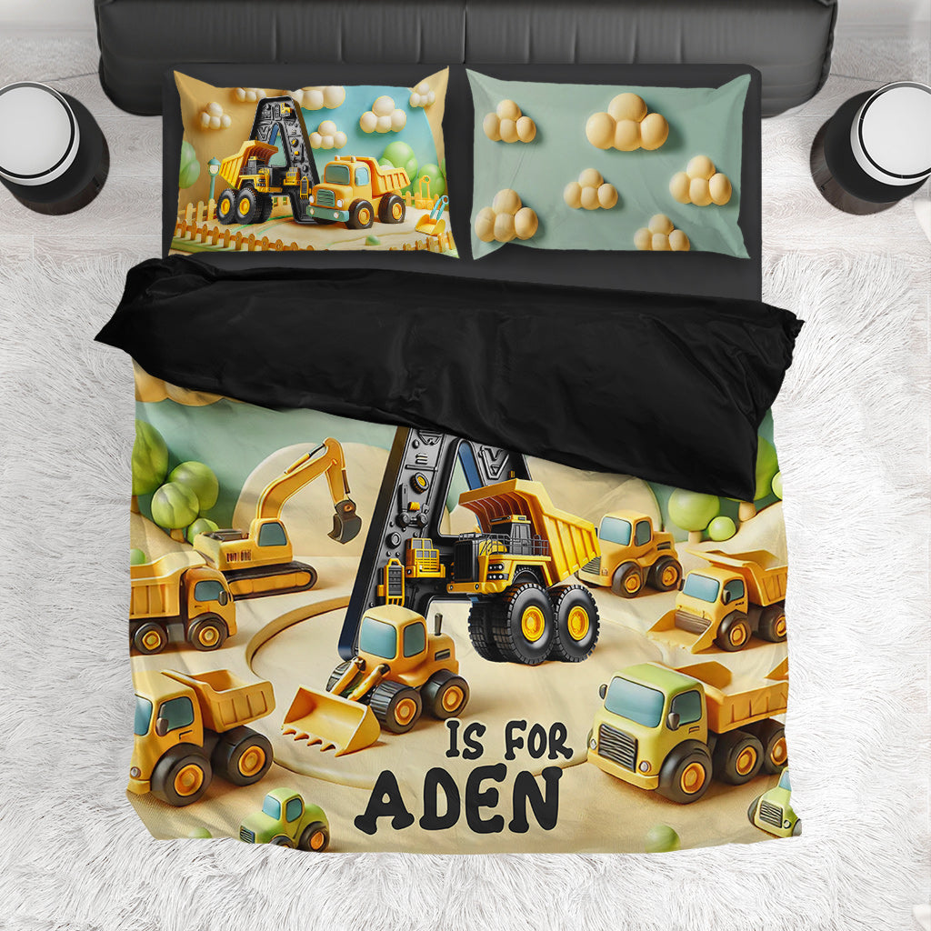 Construction Kid Company - Personalisierte Kinderbettwäsche-Sets