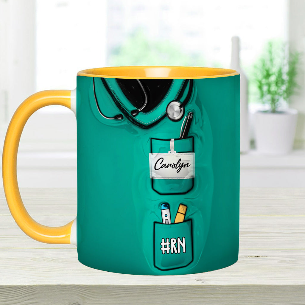Cluster F*ck Fixer - Personalized Nurse Accent Mug