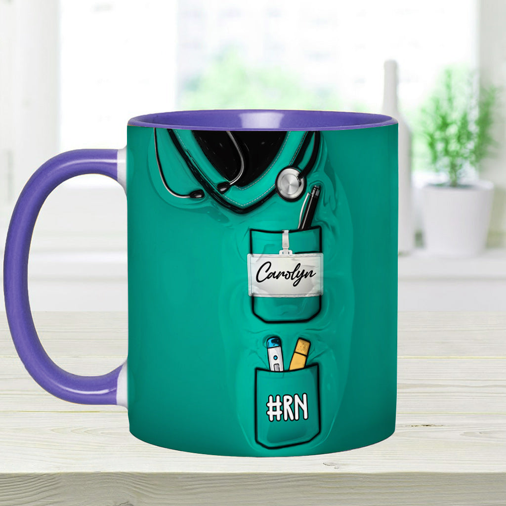 Cluster F*ck Fixer - Personalized Nurse Accent Mug