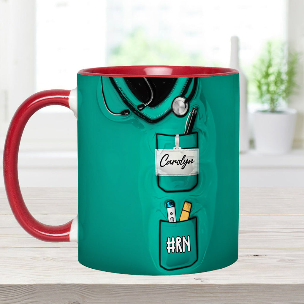 Cluster F*ck Fixer - Personalized Nurse Accent Mug