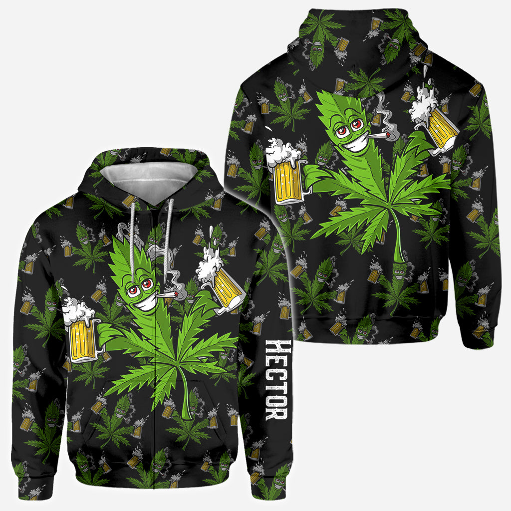 Hight Life – Personalisiertes Weed-All-Over-Shirt