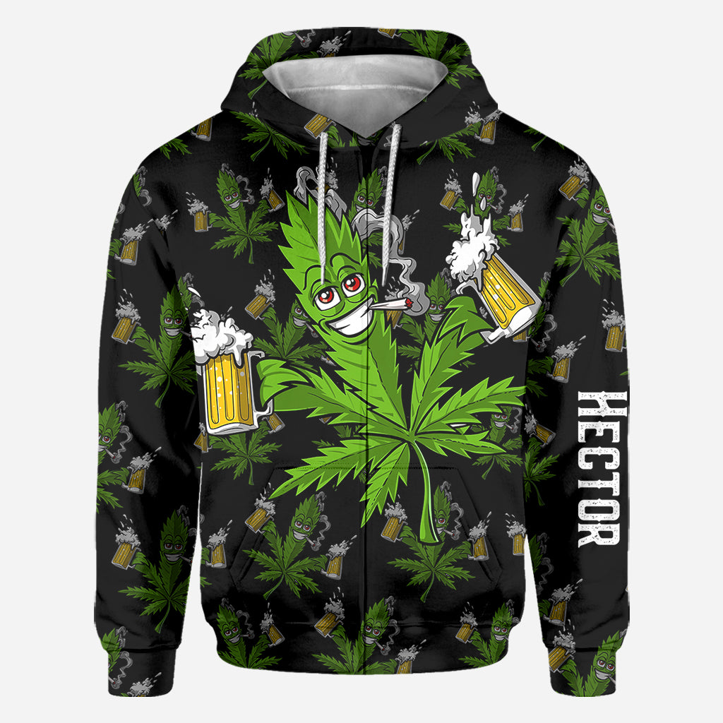 Hight Life – Personalisiertes Weed-All-Over-Shirt
