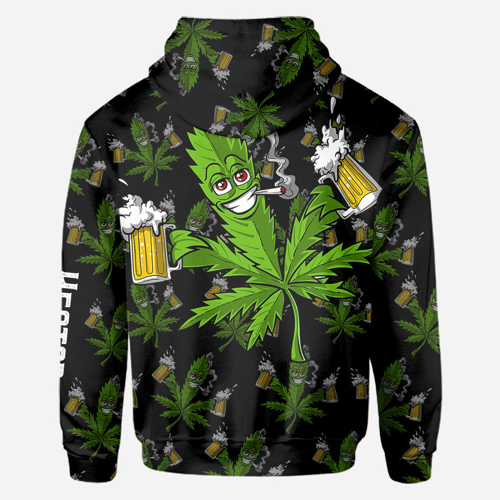Hight Life – Personalisiertes Weed-All-Over-Shirt