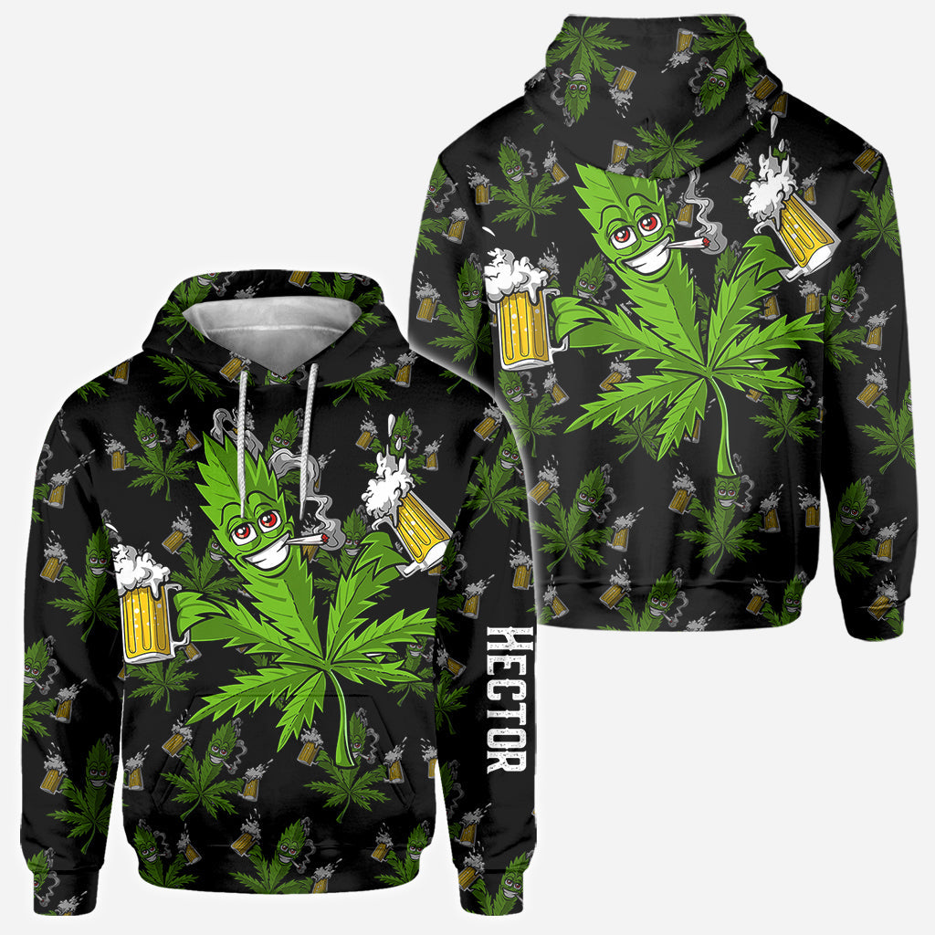 Hight Life – Personalisiertes Weed-All-Over-Shirt