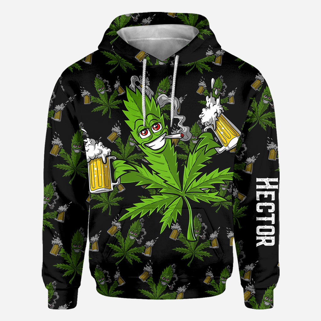 Hight Life – Personalisiertes Weed-All-Over-Shirt
