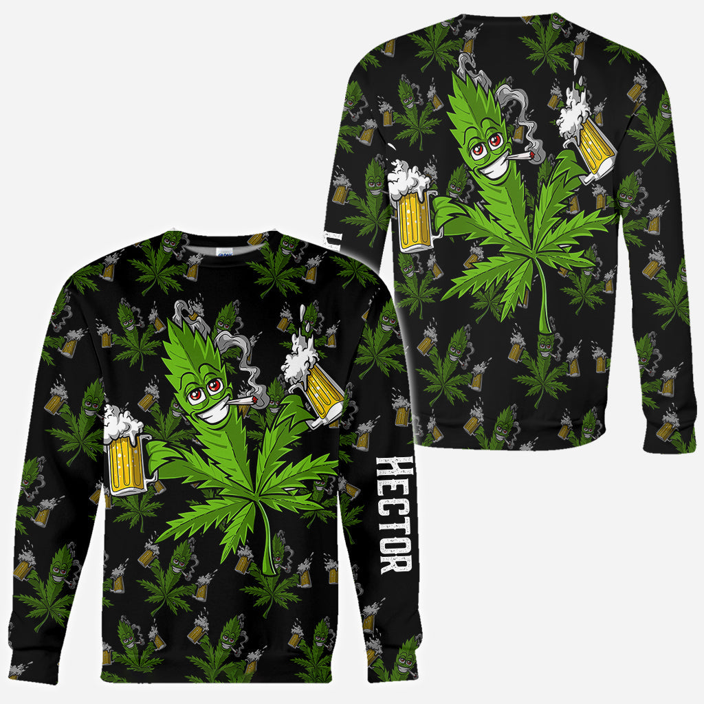 Hight Life – Personalisiertes Weed-All-Over-Shirt