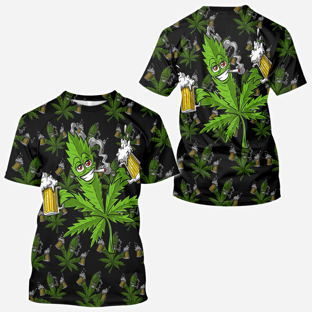 Hight Life – Personalisiertes Weed-All-Over-Shirt