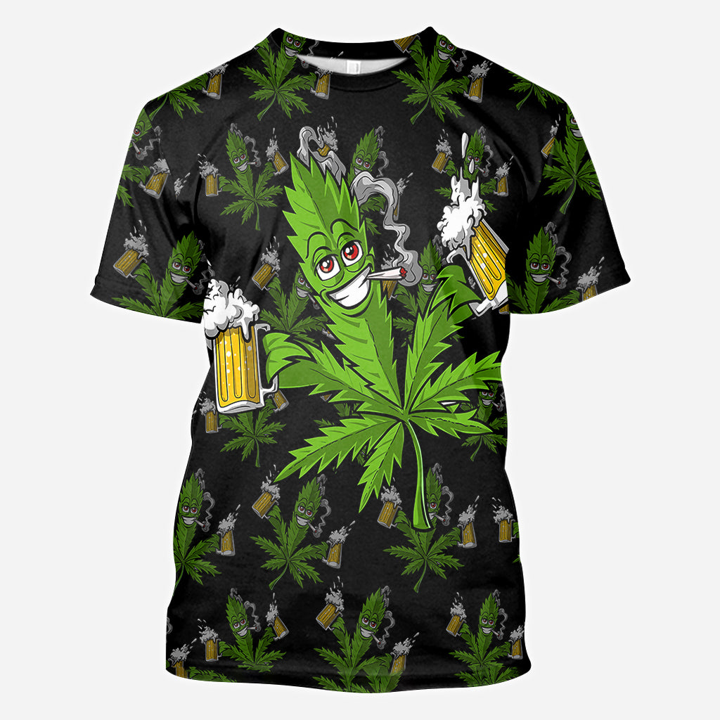 Hight Life – Personalisiertes Weed-All-Over-Shirt