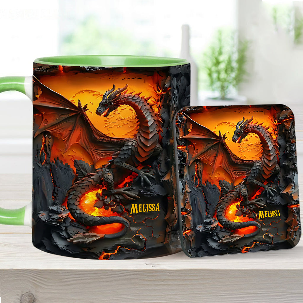 Love Dragons - Personalized Dragon Accent Mug