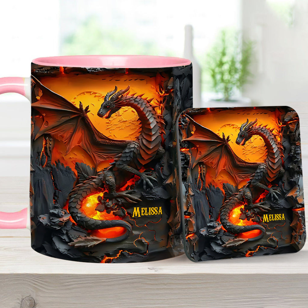 Love Dragons - Personalized Dragon Accent Mug