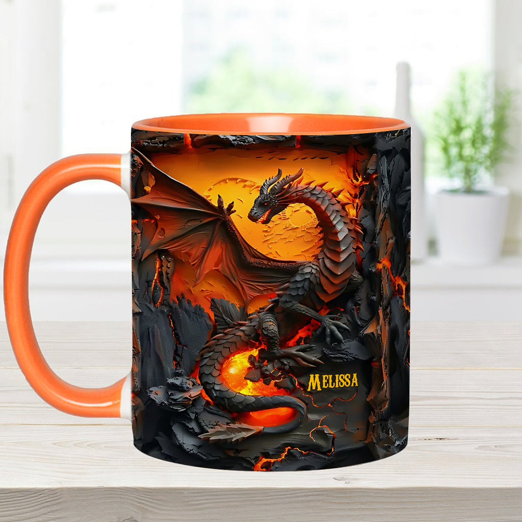 Love Dragons - Personalized Dragon Accent Mug
