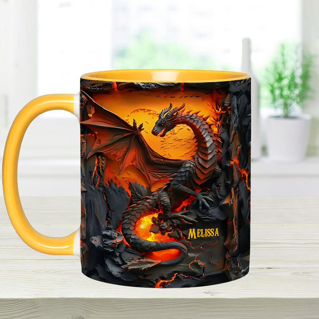 Love Dragons - Personalized Dragon Accent Mug