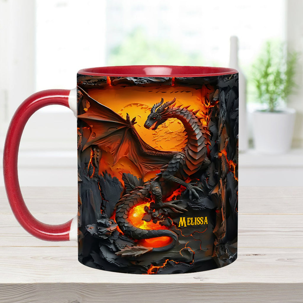 Love Dragons - Personalized Dragon Accent Mug