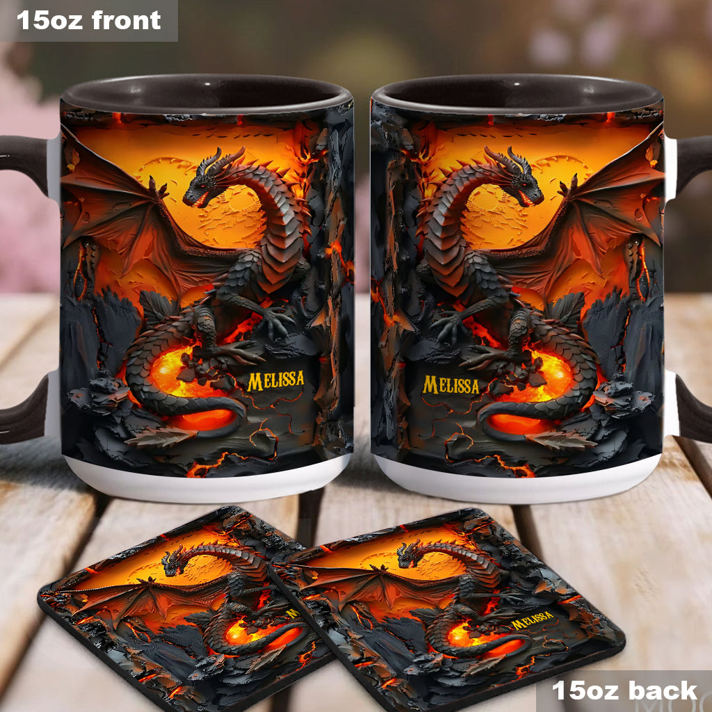 Love Dragons - Personalized Dragon Accent Mug