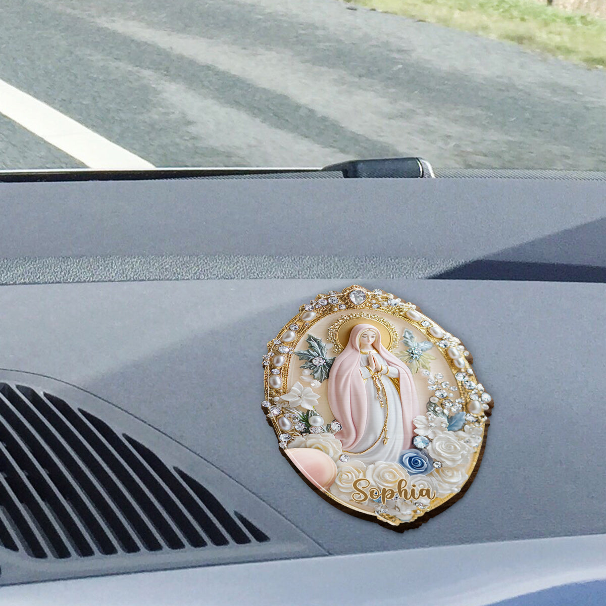 Believer - Personalized Christian Shaped Car Visor Clip