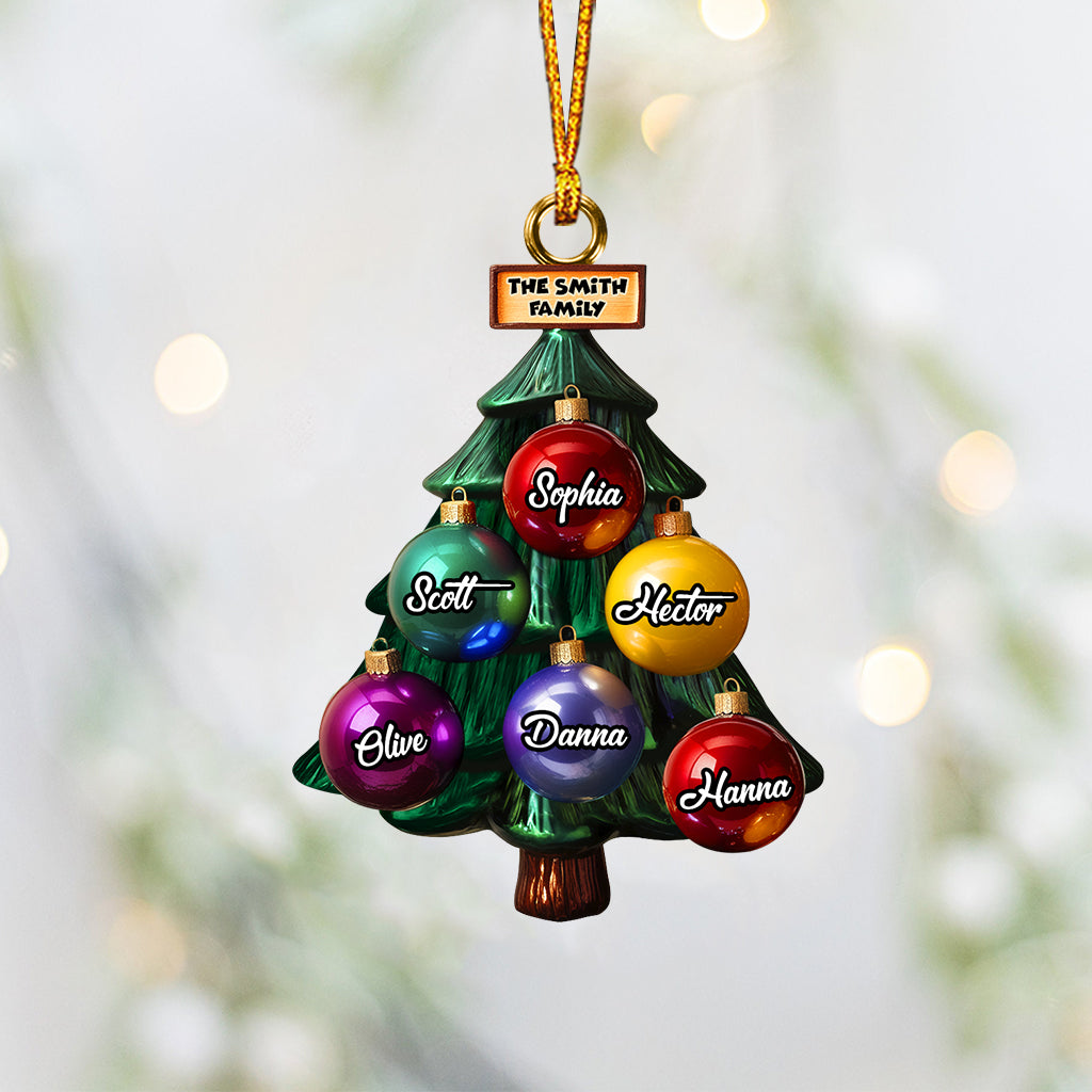 Family Tree - Personalized Family Ornament