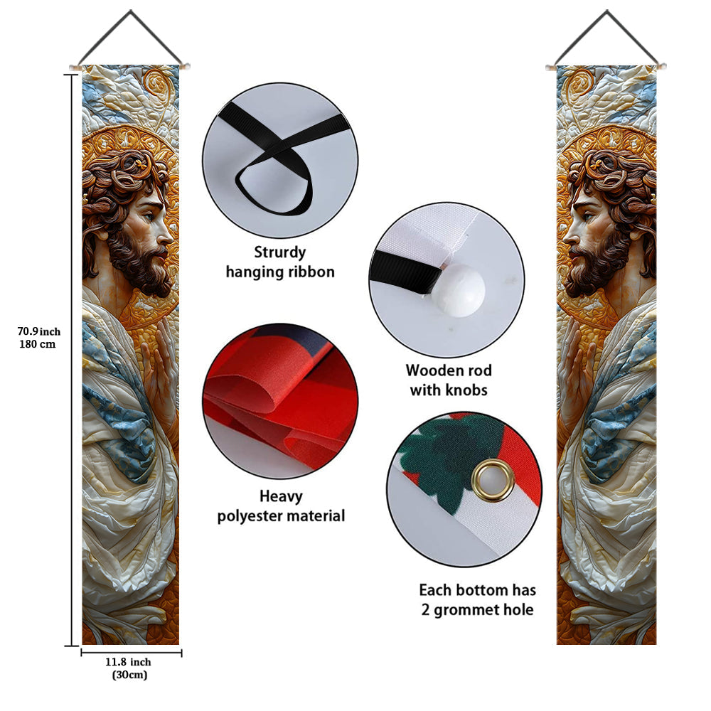 Gott ist immer bei uns – Christliches Türschild