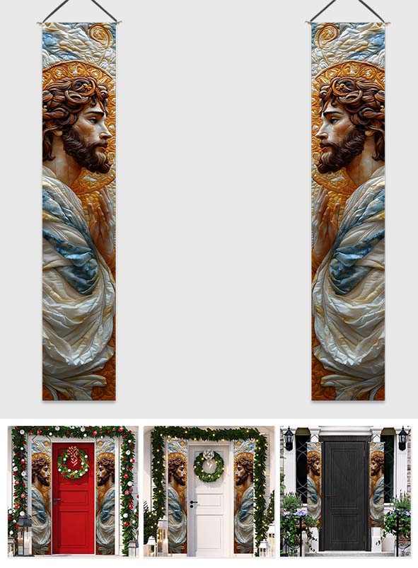 Gott ist immer bei uns – Christliches Türschild