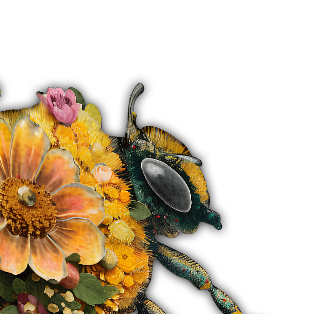 Wunderschönes Gartenbienen-Metallschild