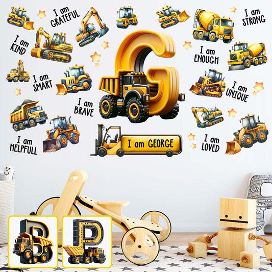 Du wirst geliebt – Personalisierter Wandaufkleber für Kinder