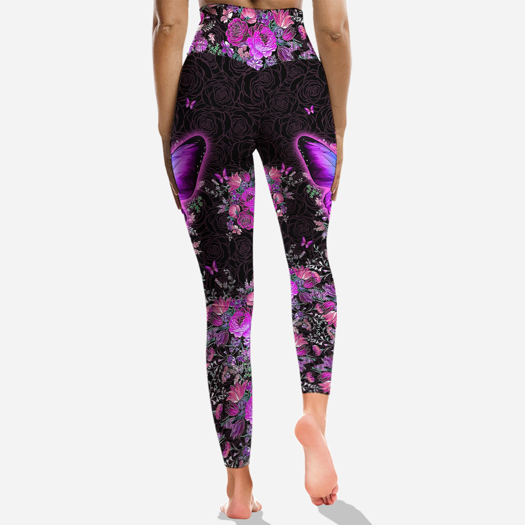 Wunderschöne Schmetterlinge – Personalisierter Schmetterlings-Hoodie und Leggings