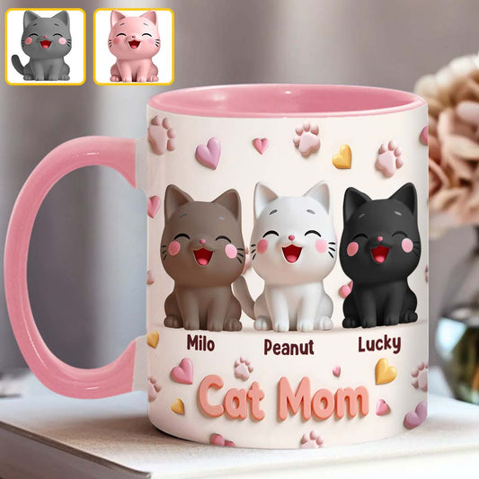 Personalisierte Tasse mit Katzenmotiv – perfekt für Katzenmama