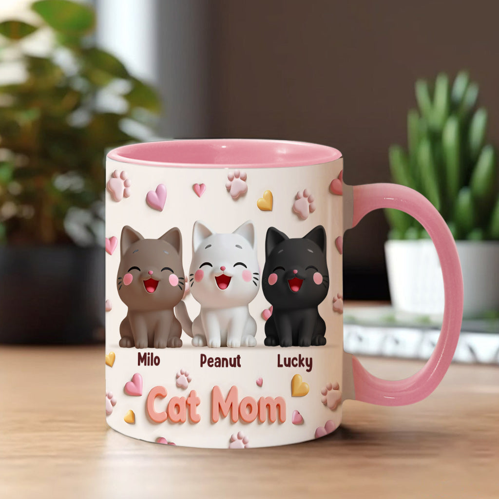 Personalisierte Tasse mit Katzenmotiv – perfekt für Katzenmama