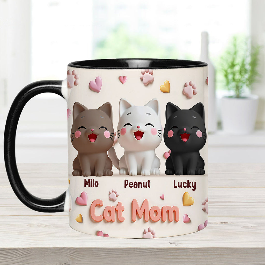 Personalisierte Tasse mit Katzenmotiv – perfekt für Katzenmama