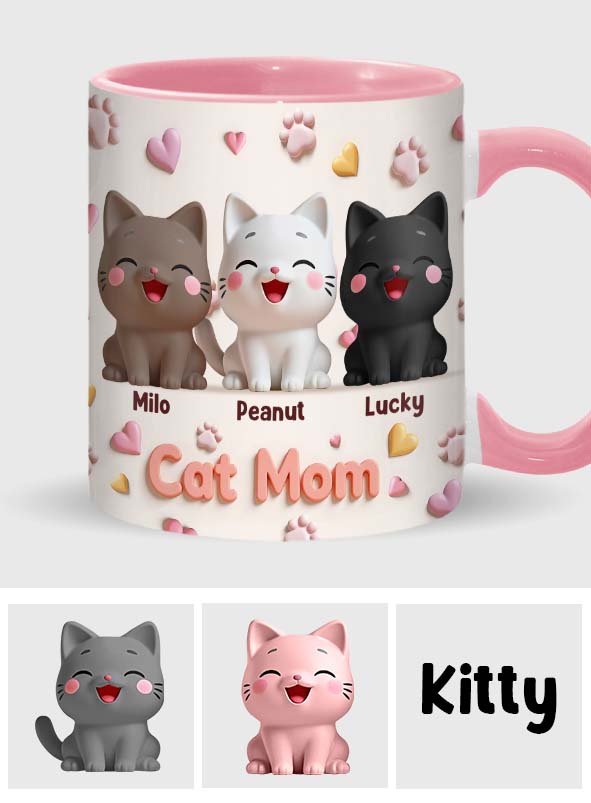 Personalisierte Tasse mit Katzenmotiv – perfekt für Katzenmama