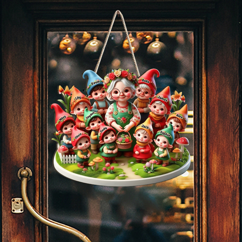 Nanas Gartenzwerge – Personalisiertes Gartenschild aus Holz in individueller Form