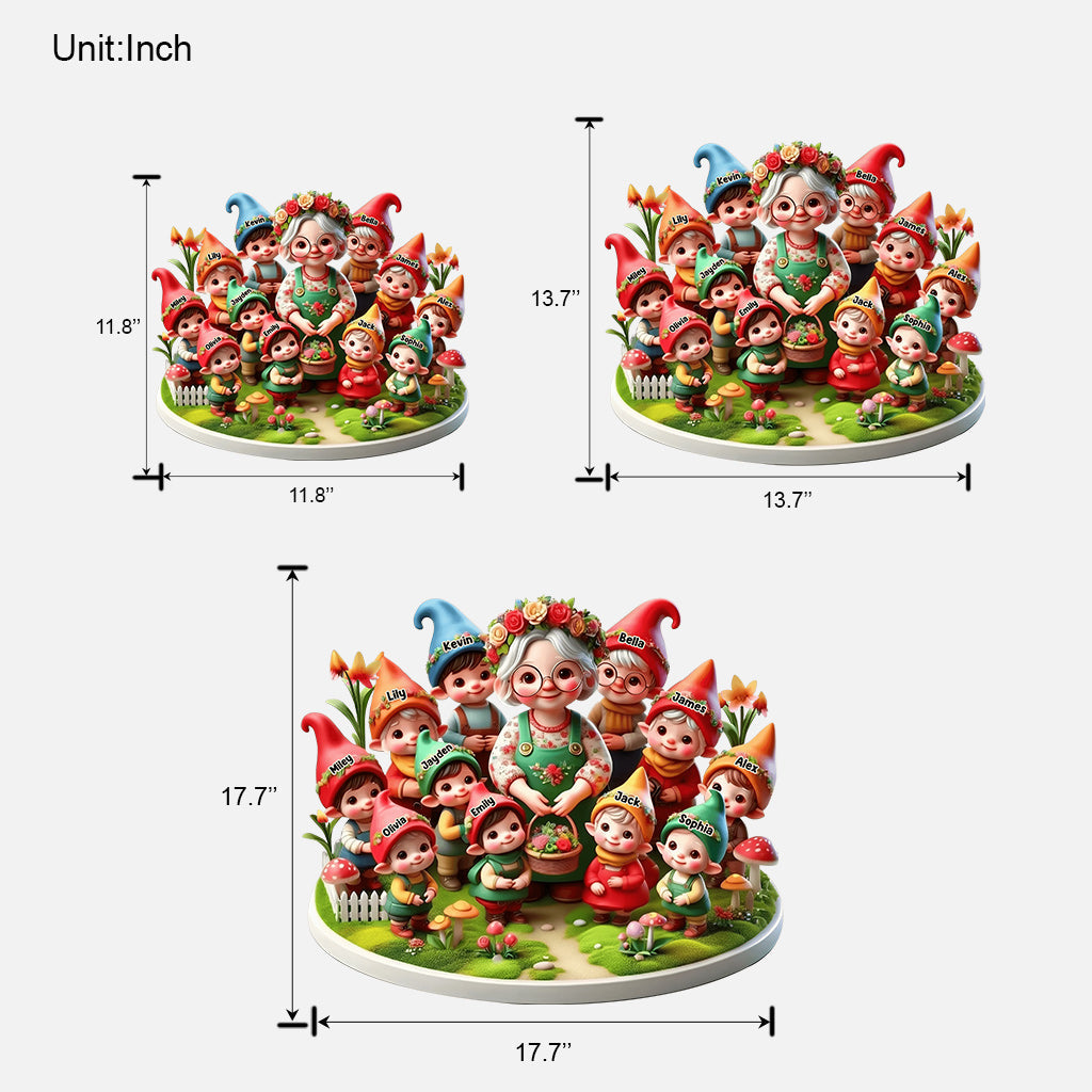 Nanas Gartenzwerge – Personalisiertes Gartenschild aus Holz in individueller Form