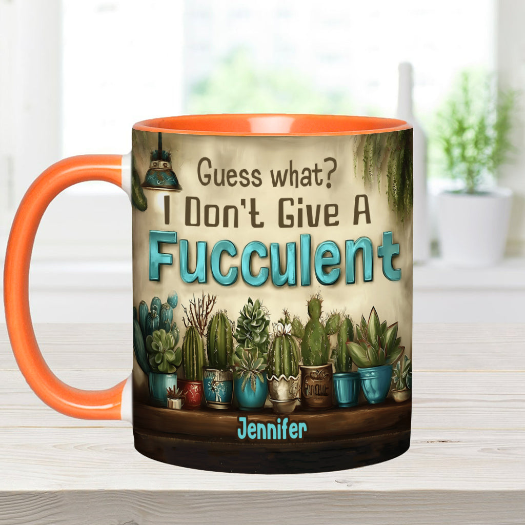 Guess What? - Personalized Gardening Accent Mug